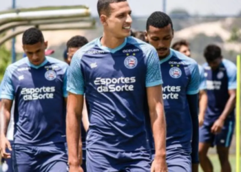 Bahia reforça tática em penúltimo treino antes de encarar o Flamengo; meias seguem recuperação