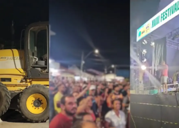 Prefeitura da Chapada bota máquinas para impedir evento; caso foi resolvido pela Justiça