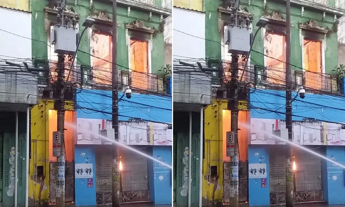 Casarões atingidos por incêndio na Av. Sete são parcialmente demolidos