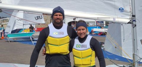 Dupla baiana de Snipe, Juliana e Rafael, conquista o bronze no Pan Americano