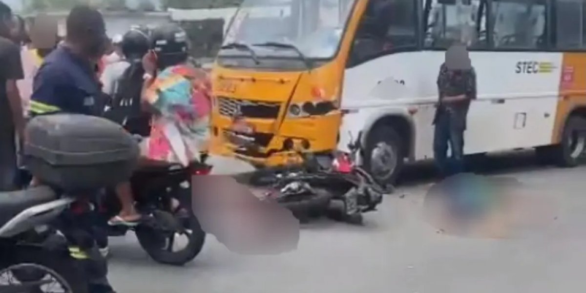 Homem morre após acidente entre motocicleta e micro-ônibus em Salvador