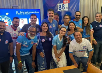 Candidato à presidência do Bahia, Marcus Verhine promove evento de campanha 