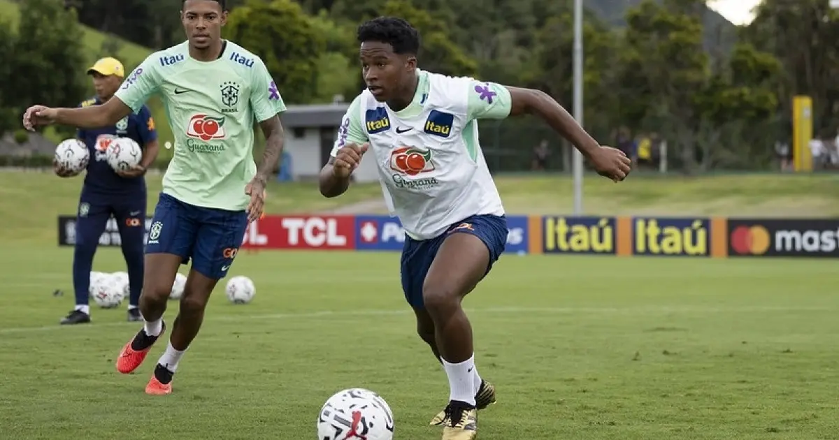 Endrick busca protagonismo na seleção olímpica, mas prega humildade: “Ninguém é melhor do que ninguém”