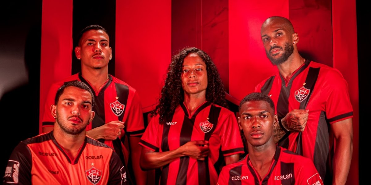Vitória lança novo uniforme para o Brasileirão e vai estrear contra o Palmeiras