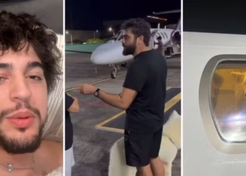 Henrique e Juliano levam cachorros de Nattanzinho para casa após cantor dormir