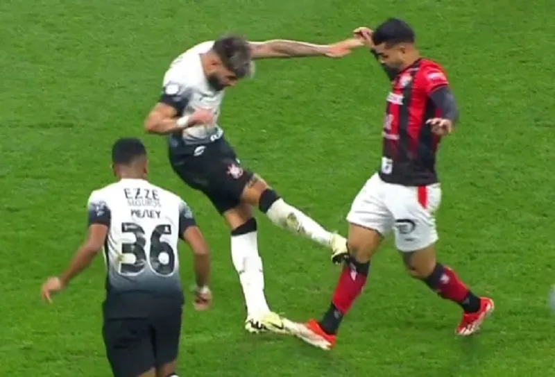 “Não foi com a sola”: Veja a análise do VAR em Corinthians x Vitória