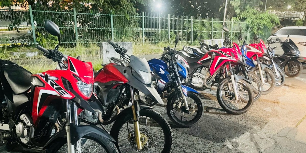 Polícia Militar recupera oito motos com restrição de roubo em Salvador