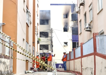 Defesa Civil de Salvador reavalia prédio atingido por explosão e incêndio no Stiep