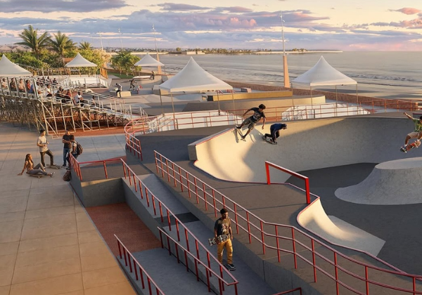 Subúrbio de Salvador ganha pista de skate que estreia com principal circuito do país